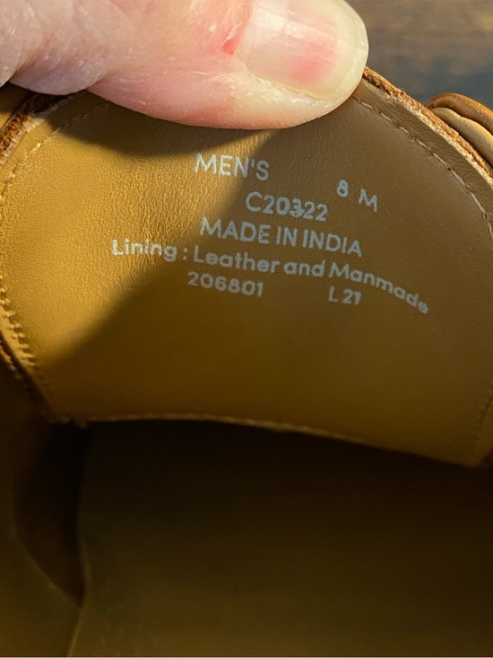 Cole Haan Men\'s Classic Tan Leather Wingtip Derby Shoes main image 4